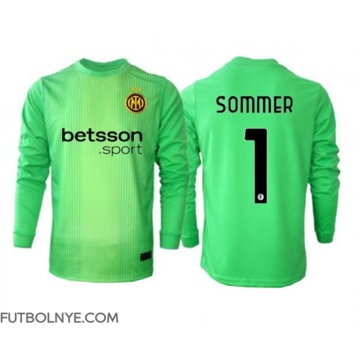 Camiseta Inter Milan Yann Sommer #1 Portero Tercera Equipación 2025-26 manga larga